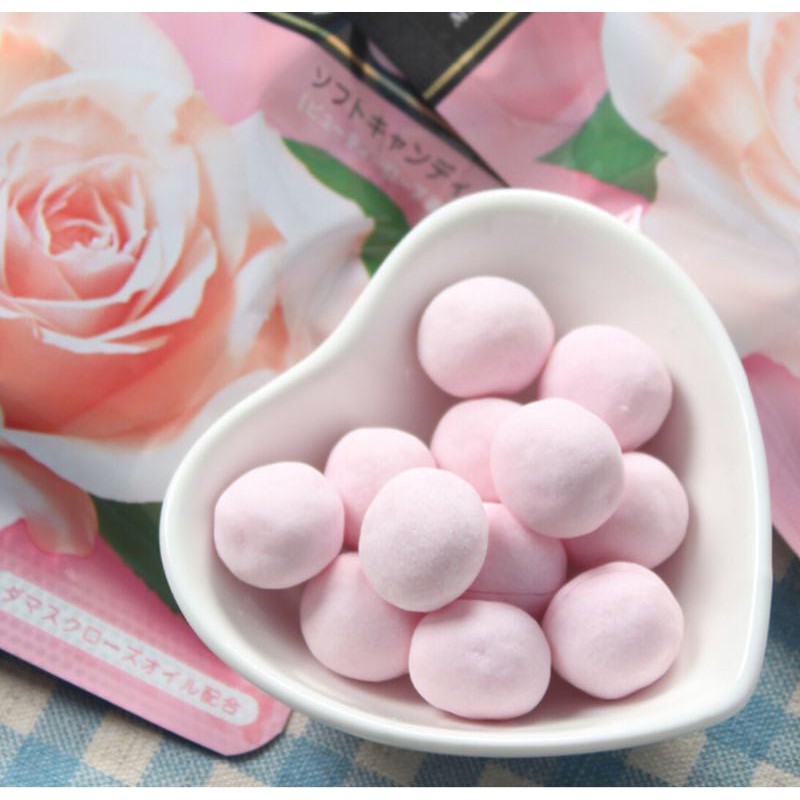 Kẹo mềm hương hoa hồng Beauty Rose Kracie ăn xong body thơm tho