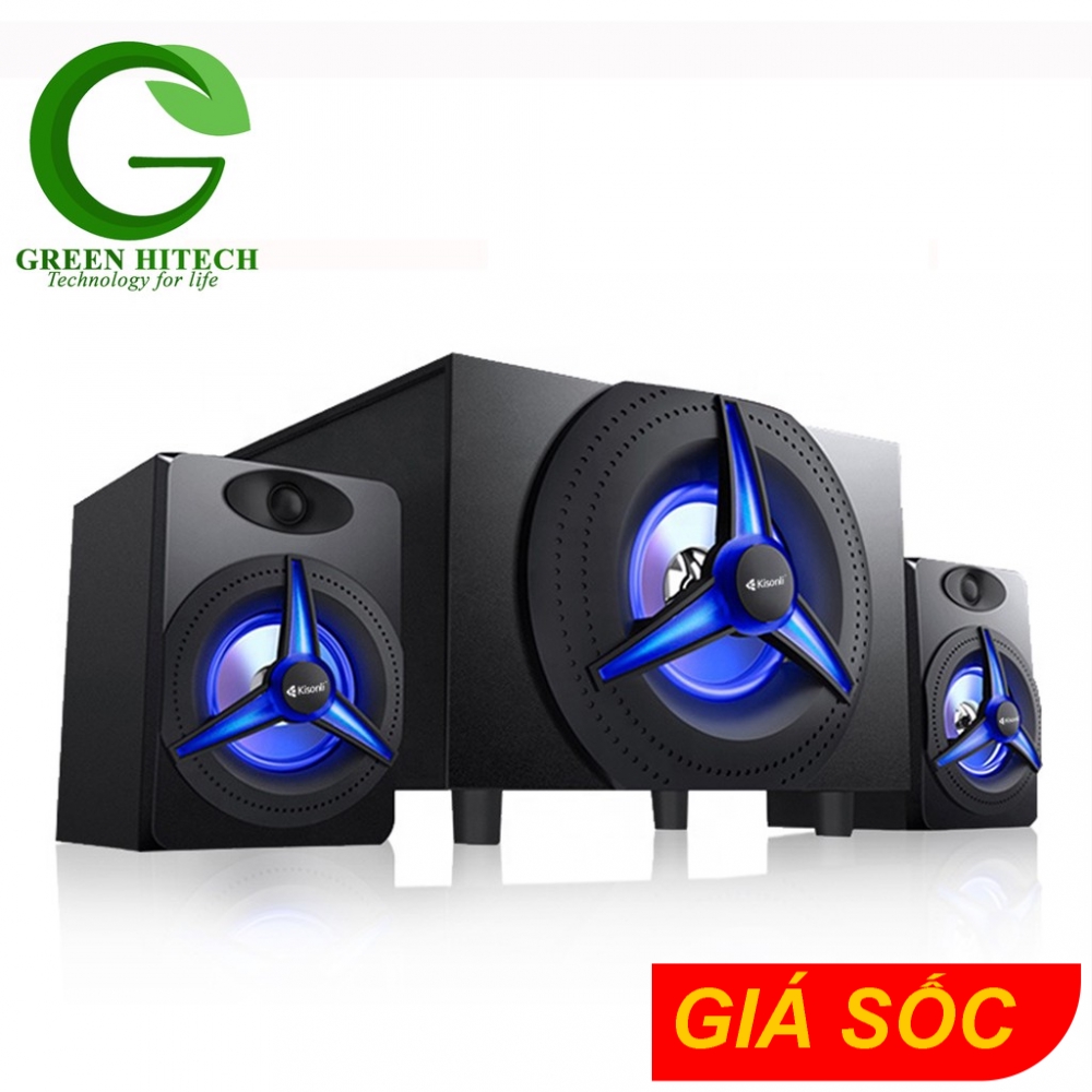 [Mã 267ELSALE hoàn 7% đơn 300K] Loa Bluetooth Kisonli TM-7000A 2.1 Đèn Led-RGB Nguồn 220V