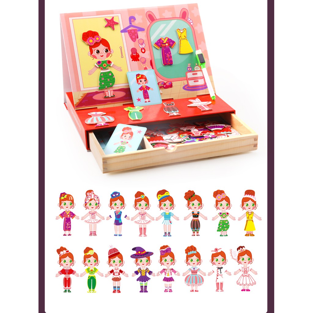 Đồ chơi trẻ em ghép hình nhà thiết kế thời trang cho bé gái - trò chơi giáo  dục phát triển trí não cho bé
