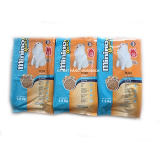 (Tặng chuột đồ chơi) Combo 4 gói 1,5kg (6kg) Minino Yum Vị Hải Sản