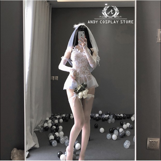 [CÓ SẴN] Set bra underwear white bride - sexy cute 40 | BigBuy360 - bigbuy360.vn