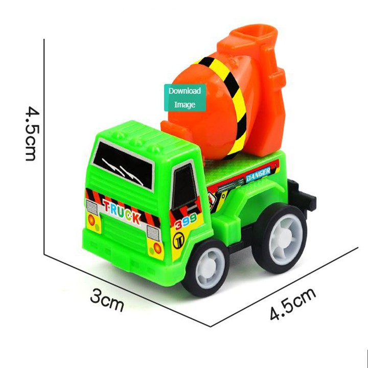 Xe ô tô đồ chơi mô hình xe bồn kéo thả quán tính bền đẹp chất liệu nhựa an toàn cho bé XMH01