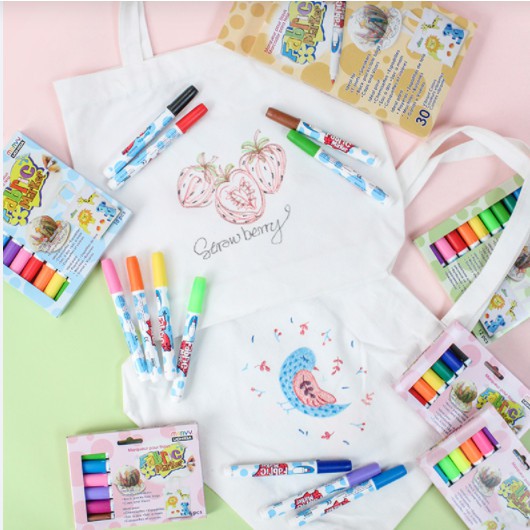 [ TÂM TÂM ]-Bộ Bút Vẽ Vải Không Phai Màu Marvy 560 bộ 6 cây và bộ 12 cây-