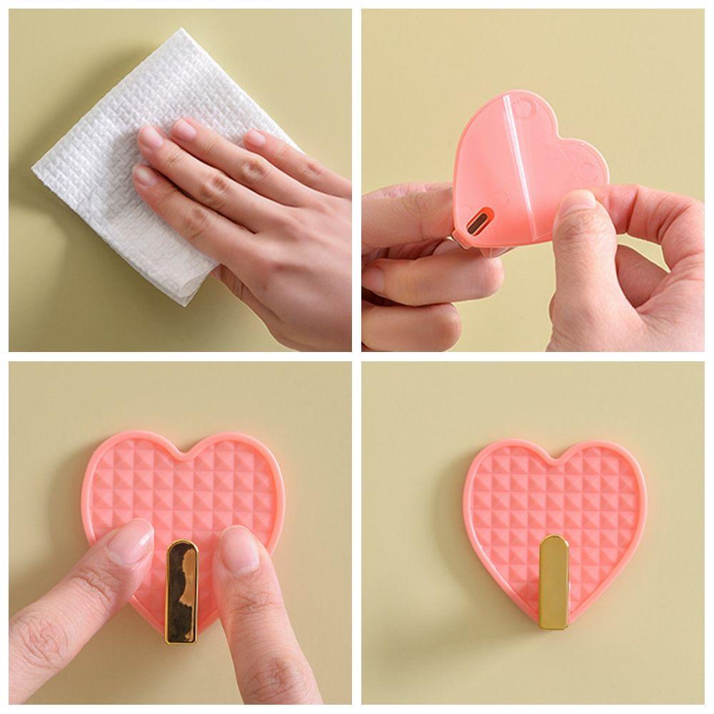 Set 4 Móc Treo Khăn Gắn Tường Tự Dính Không Để Lại Dấu Vết