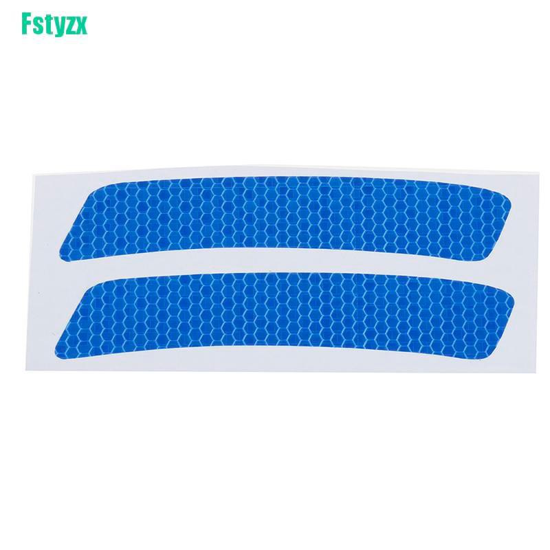 fstyzx 2Pcs Car bumper reflective warning strip decal stickers auto accessories