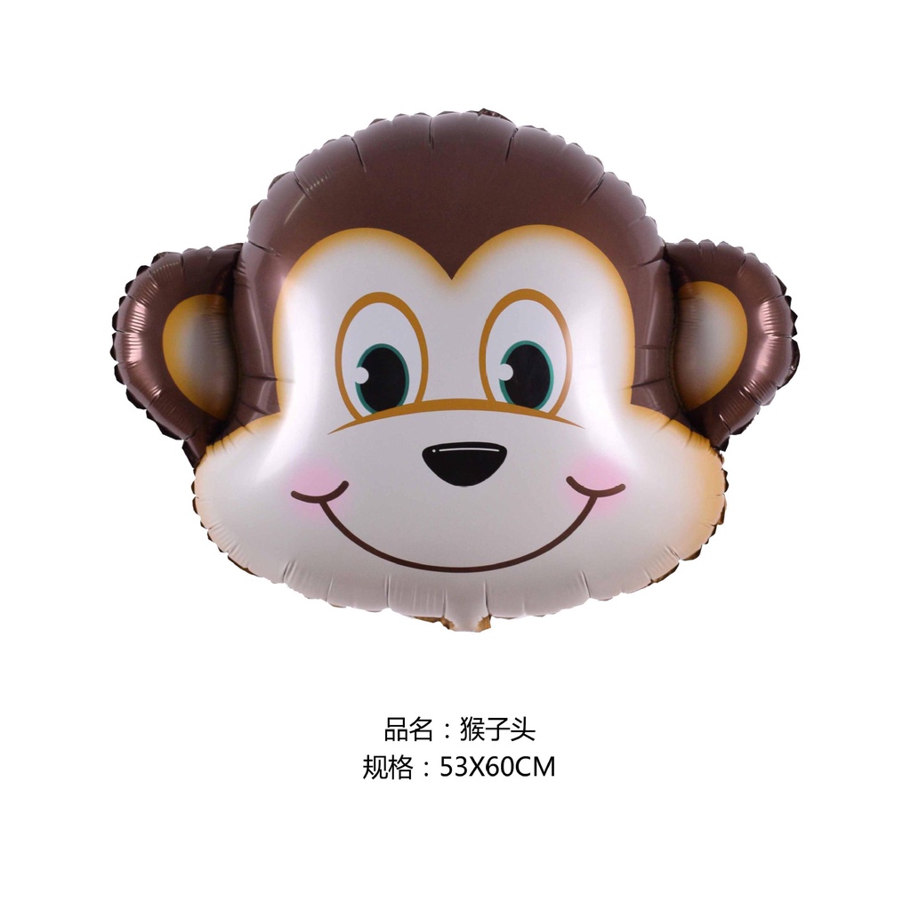 Bong bóng hình mặt thú size to, trang trí sinh nhật, party Fubao Store