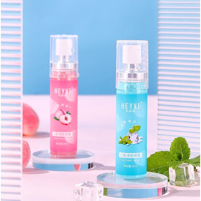 Xịt Thơm Miệng HEYXI 20ml Hương Bạc Hà & Đào | BigBuy360 - bigbuy360.vn