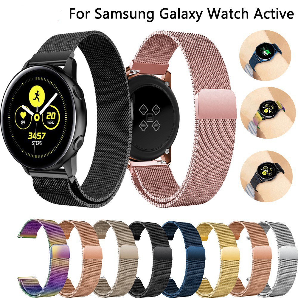 Dây đeo thay thế Đồng hồ thể thao thông minh Samsung Galaxy Watch active/42mm chất liệu thép không gỉ cao cấp