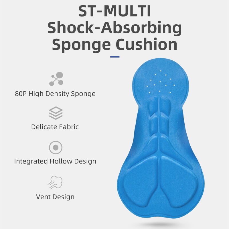 Rockbros Quần Short Đạp Xe Có Mút Đệm 3d Thoáng Khí Chống Sốc Cho Nam Và Nữ