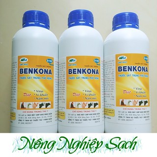 Benkona - Thuốc diệt khuẩn, nấm mốc, phòng bệnh chai 1 Lít