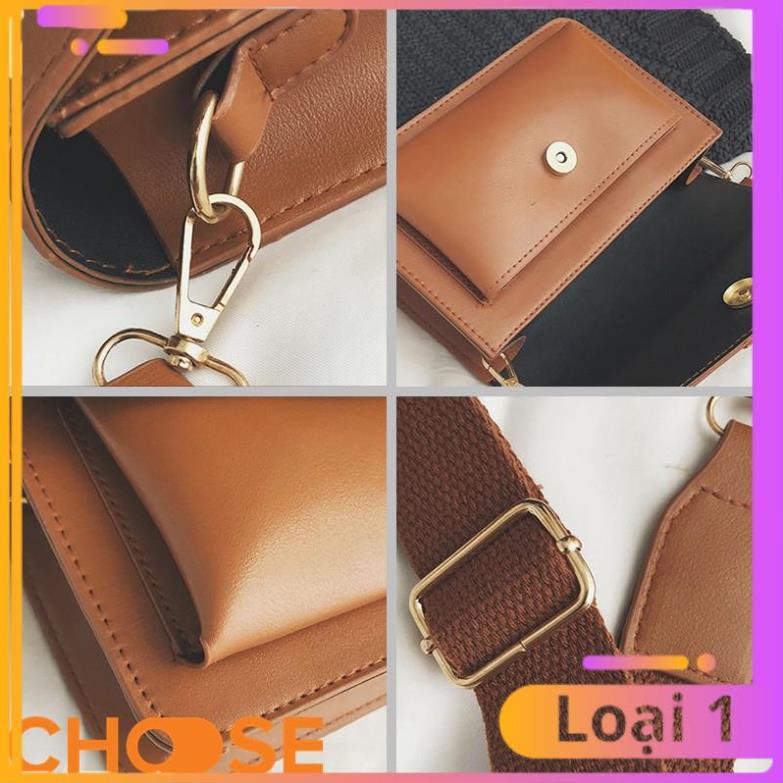Túi Đeo Chéo Nữ Choose Túi Da Hình Hộp Mẫu Bao Thư Đóng Sang Trọng BBK5K2