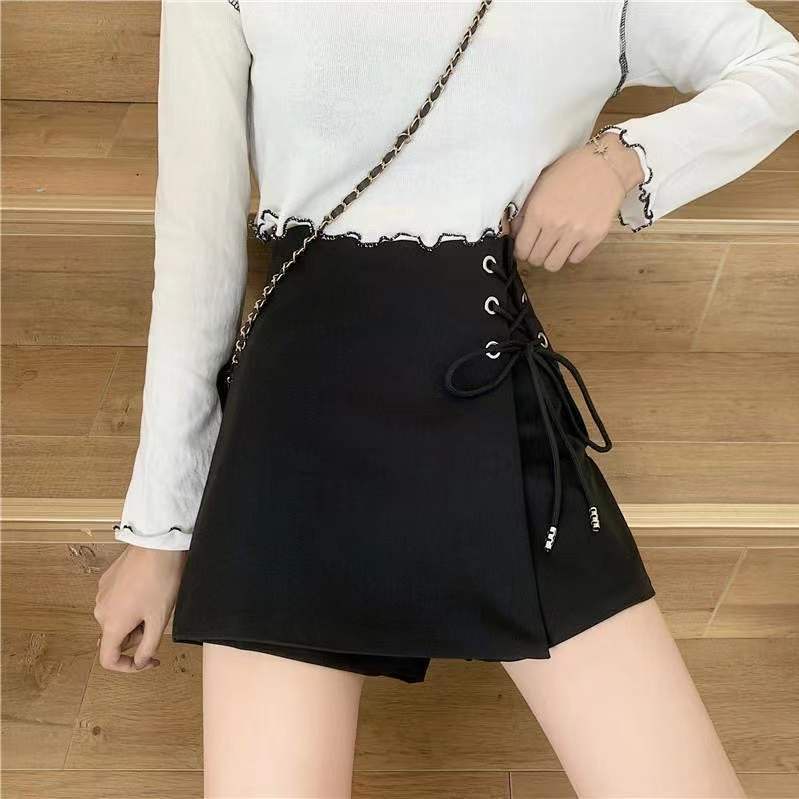 Chân Váy Ngắn Lưng Cao Dáng Rộng Phong Cách Hàn Quốc Thời Trang Cho Nữ JL-DQ-05