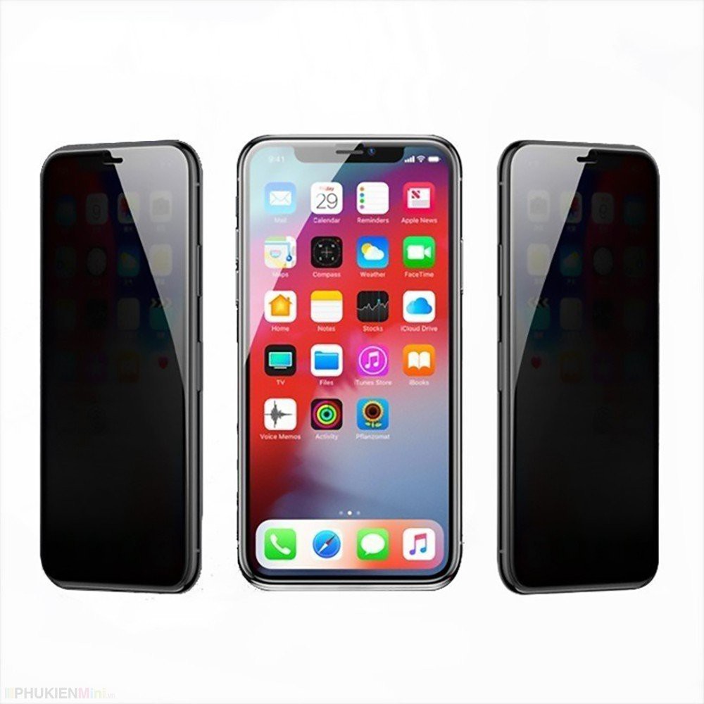 Kính cường lực dán full màn hình chống nhìn trộm cho iPhone 6 6s 7 8 plus x xs max 11 pro max 12 mini pro max