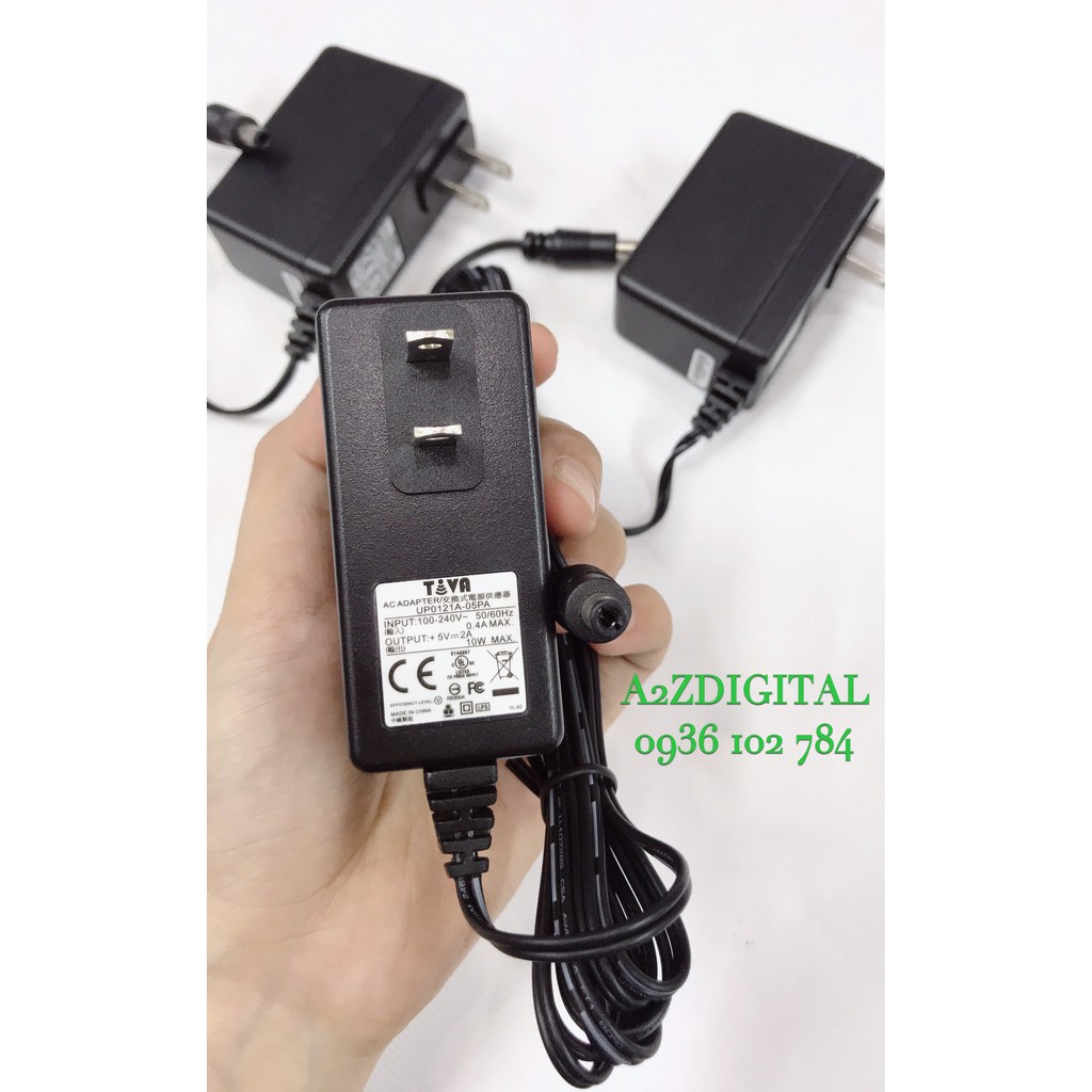 ADAPTOR SẠC 5V - 2A JACK SẠC ĐẦU TRÒN 5.5mm CẤP NGUỒN CHO CÁC THIẾT BỊ TV BOX, ĐẦU KTS ...