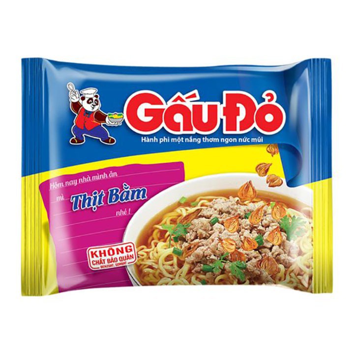 Thùng Mì Gấu Đỏ 30 Gói x63g/date mới