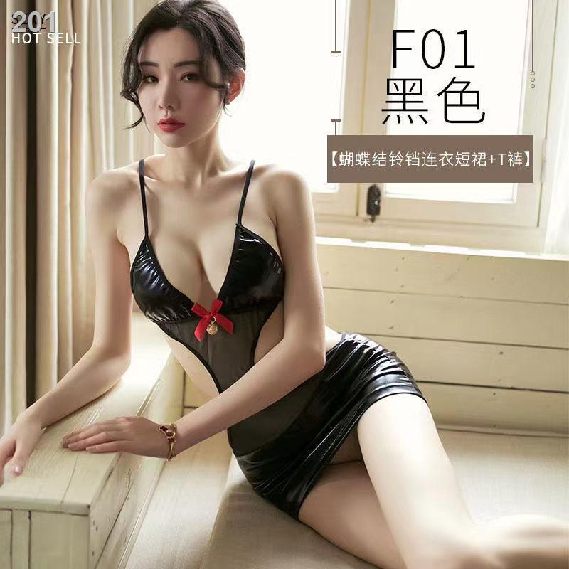 【Mới nhất 】Tại Chỗ Đồ Lót Sexy Cũng Thấp. Hông Xiêm Váy Da Ba Điểm Chuông Đồng Phục Phù Hợp Với Hỗ Trợ Bán Buôn