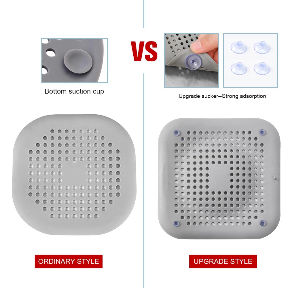 Miếng silicon chặn tóc chống tắc nghẽn cho cống thoát nước nhà tắm