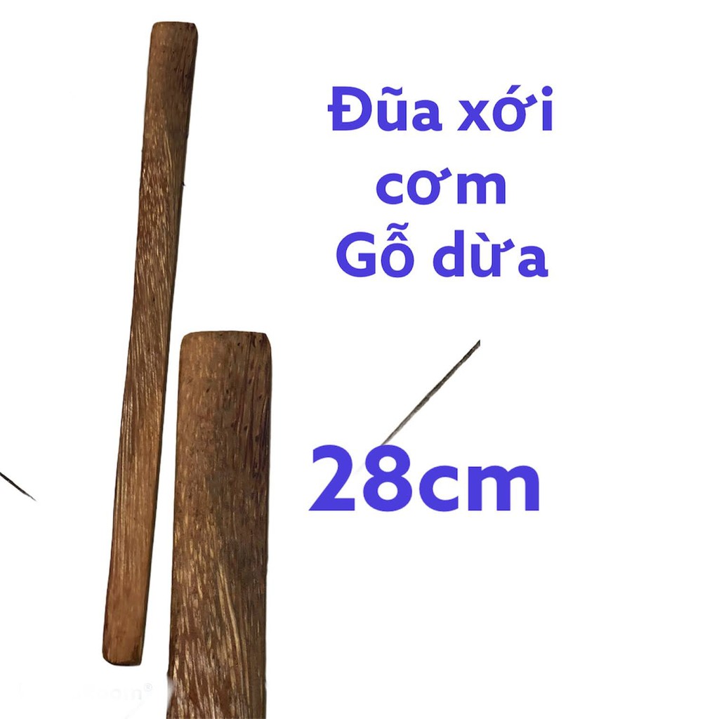 Đũa bếp xới cơm gỗ dừa loại 37cm