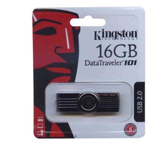 [LN123AE]  USB Kingston 16GB DT101 G2 - Hãng Phân Phối - BH 5 NĂM 1 ĐỔI 1(Đen)