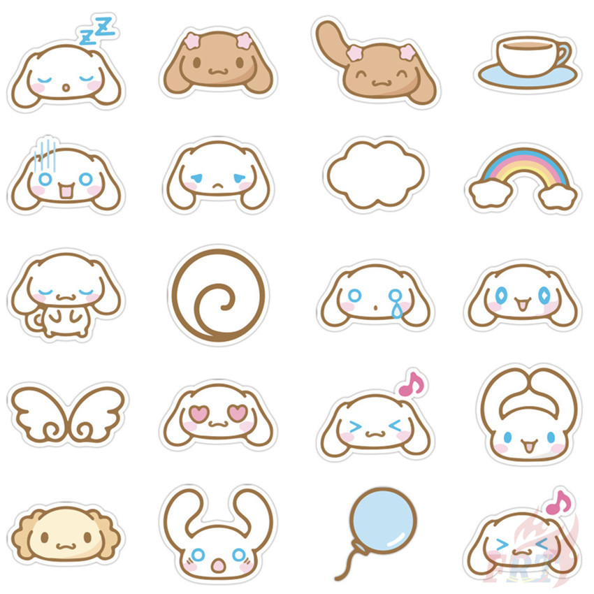 ❉ Cinnamoroll Series 01 - Sanrio Character Stickers ❉ 40Pcs/Set Anime DIY Decals Stickers for Album Diary Laptop Scrapbooks Skateboard