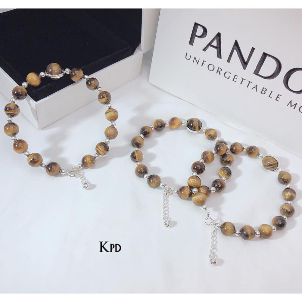 VÒNG TAY ĐÁ PHONG THỦY LÕI BẠC THẬT, MAY MẮN,BÌNH AN/ TRANG SỨC BẠC JQN