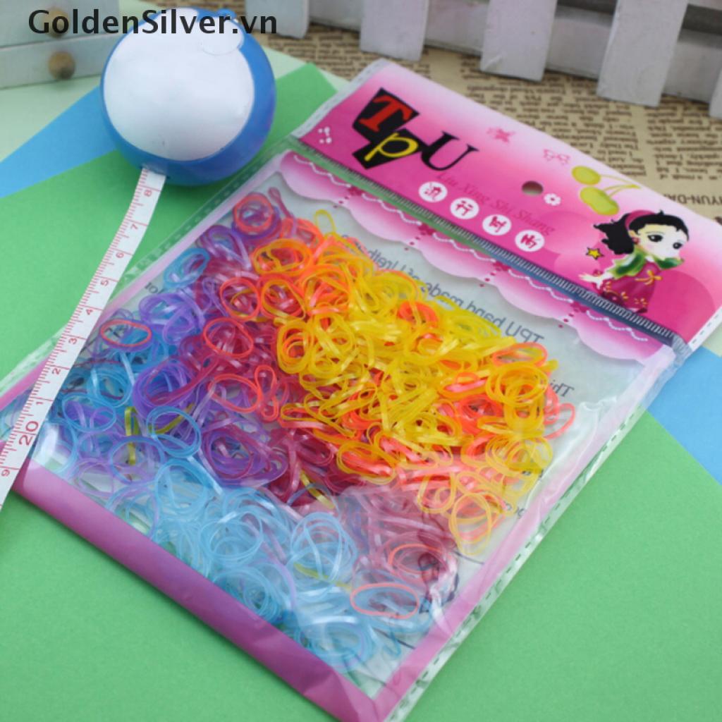 Set 400-500 Dây Buộc Tóc Cao Su Co Giãn Tùy Chỉnh Tiện Dụng Cho Bé Gái
