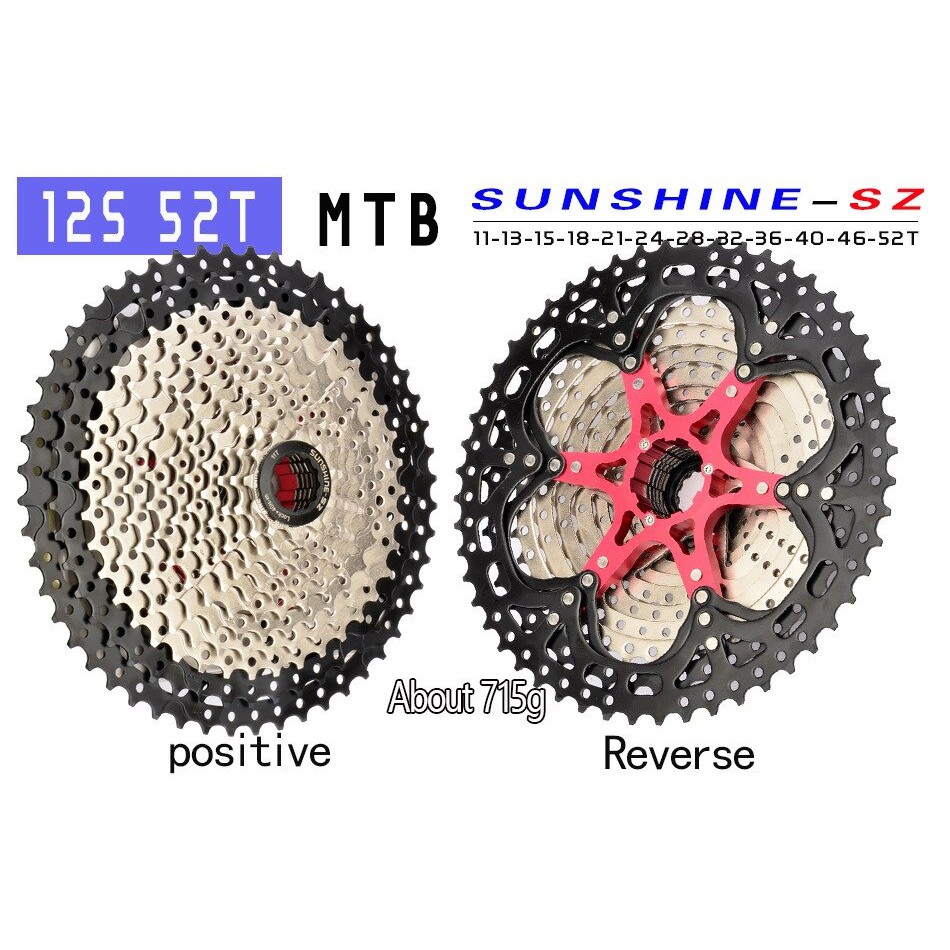 Líp SunShine 8/9/10/11 Tốc Độ 11-32/40/42/50 T Dành Cho Xe MTB Tương Thích  Shimano SRAM SUNRACE