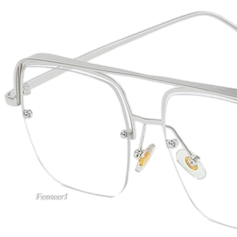 [Fenteer1] Kính Râm Nữ Oversized Gọng Kim Loại Chống Tia UV