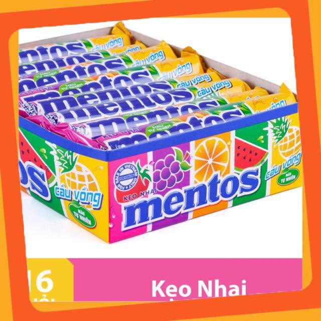 [CẦU VÒNG] Kẹo Mentos Hương Trái Cây Hộp 16 Cây