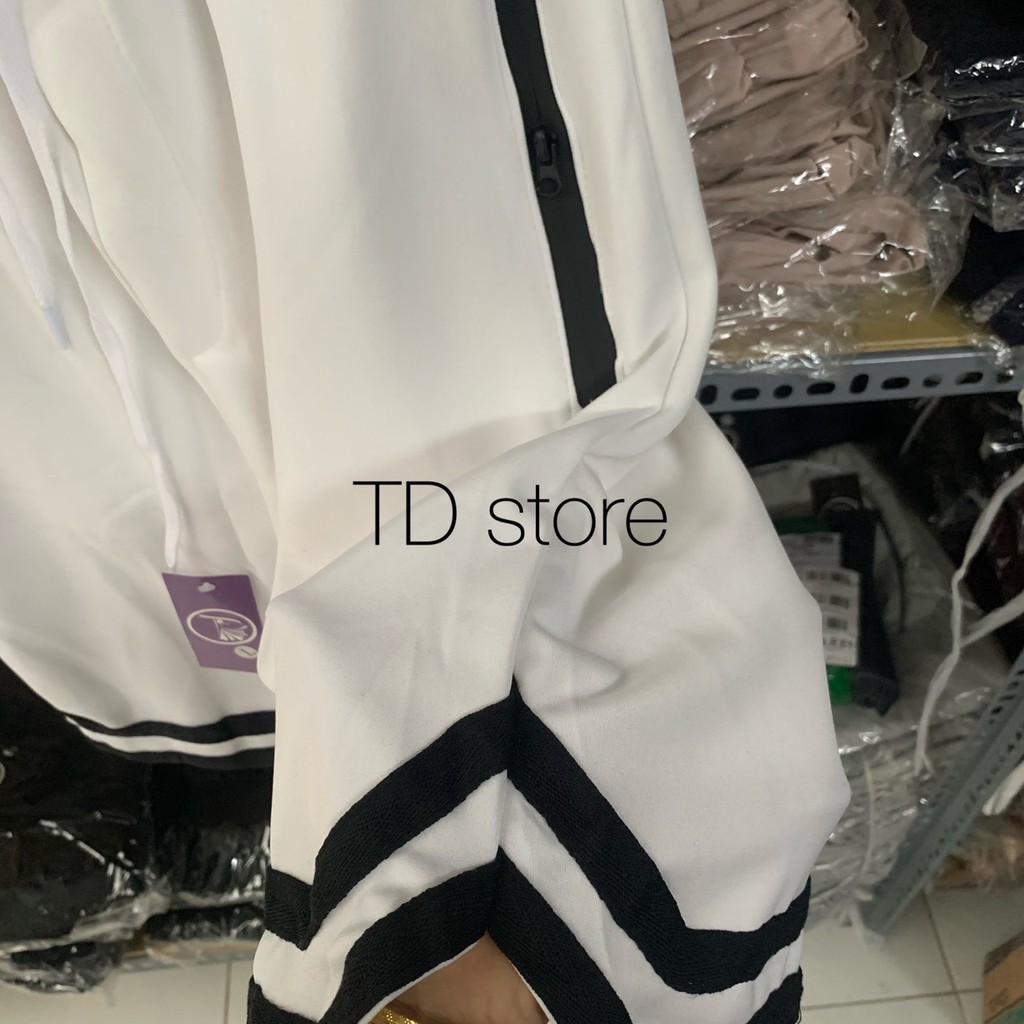 Quần short 2V khóa zip thể thao dành cho nam nữ chất poly dày mịn