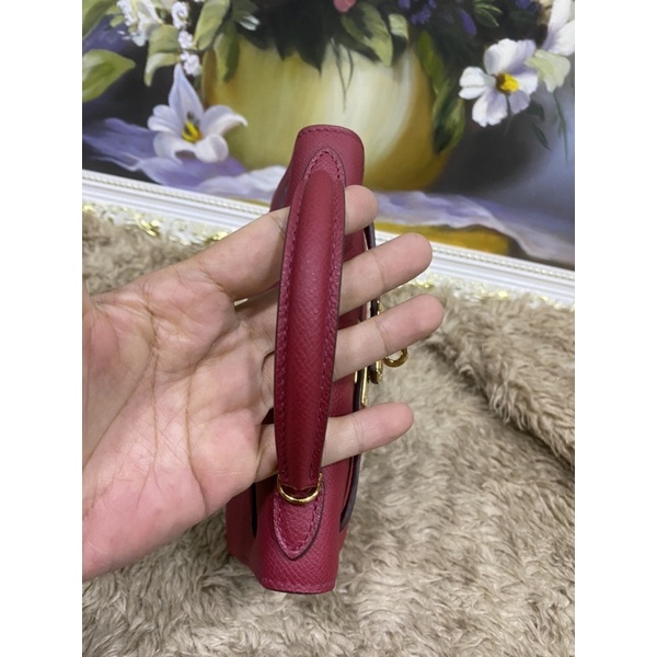 Túi xách màu mận size 19