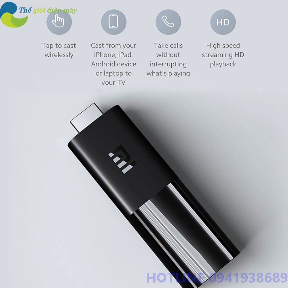 [Bản quốc tế] Android TV Box Xiaomi Mi TV Stick tìm kiếm bằng giọng nói, tiếng việt