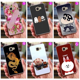 Ốp Lưng Samsung A7 (2016) (dẻo viền trắng trong) - Hình Dễ Thương, Hoa Hồng, Shin Chan, Rồng, Heo Thỏ