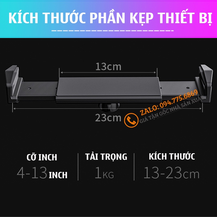 #P67 - Tay Arm nâng, tay nâng máy tính bảng ErgoTek I-99 / I-89 Kiêm giá đỡ kẹp giữ Điện thoại - Kindle  P60 Plus