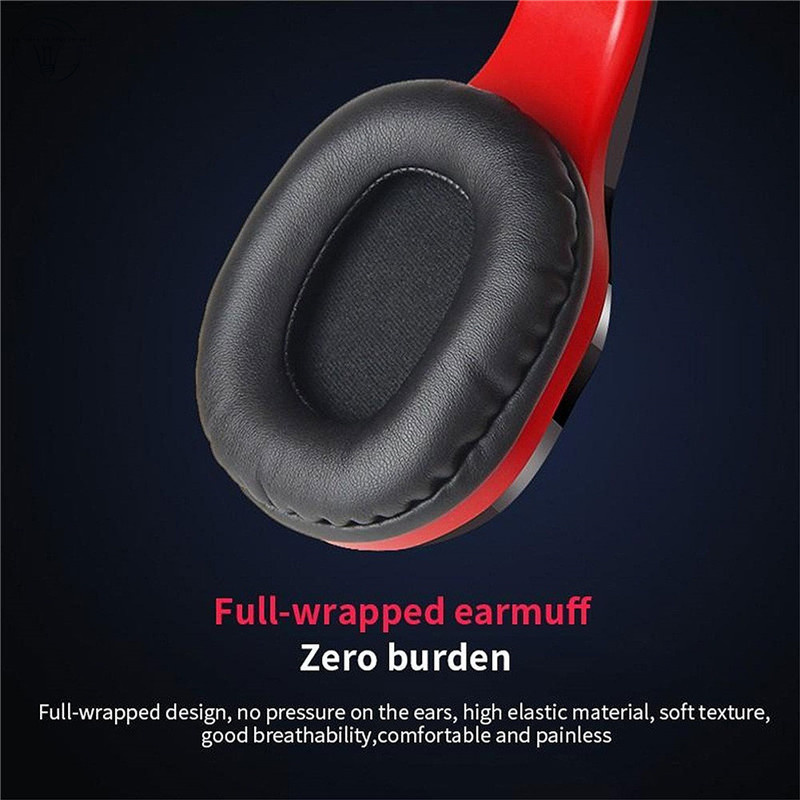 DG Foldable Wireless Bluetooth Mic Headphones