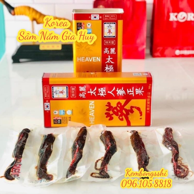 Thiên Sâm Tẩm Mật Ong Hộp Thiếc Hàn Quốc, Hộp 300g