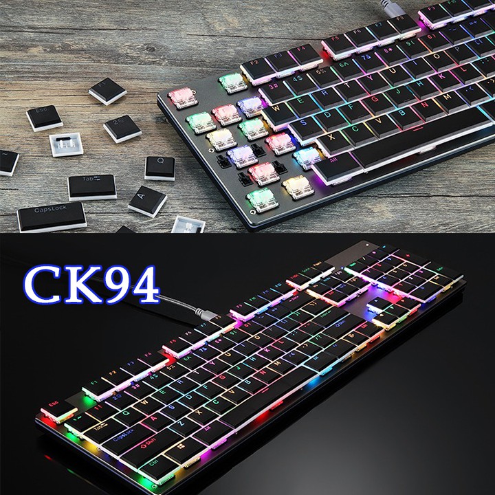 Bàn phím cơ game thủ Motospeed LED Rainbow / RGB