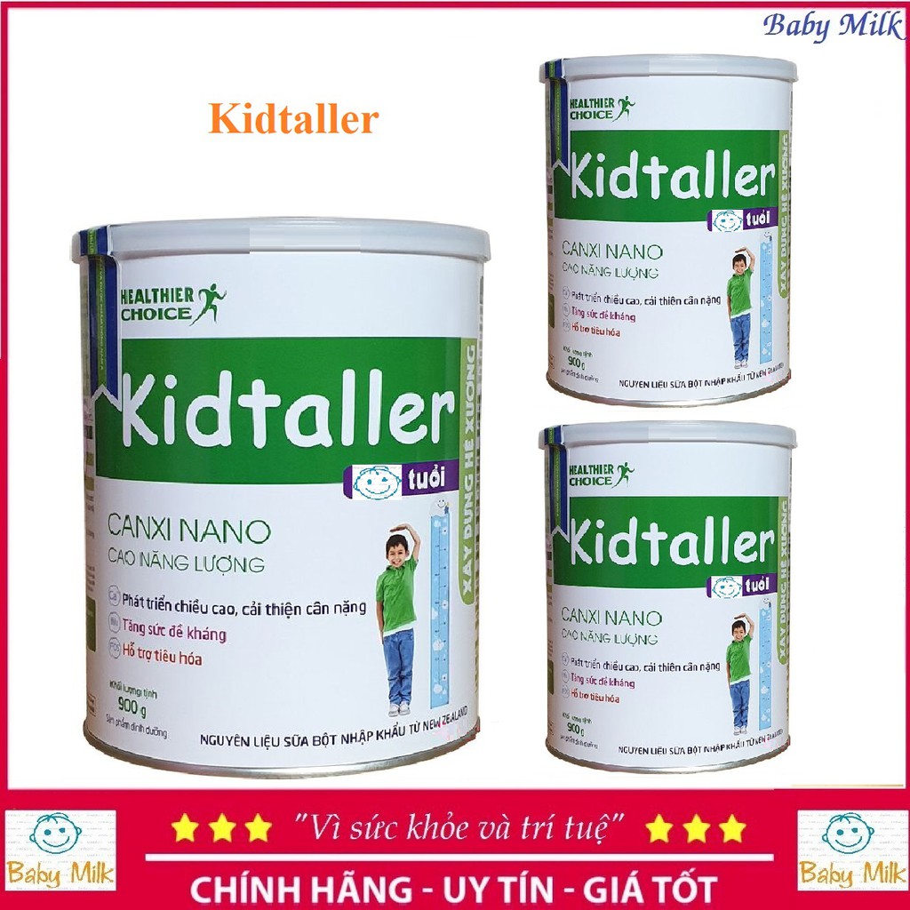 Combo 3 lon sữa Kidtalent 1, Kidtaller 900g