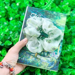 scrunchies cột tóc bơ