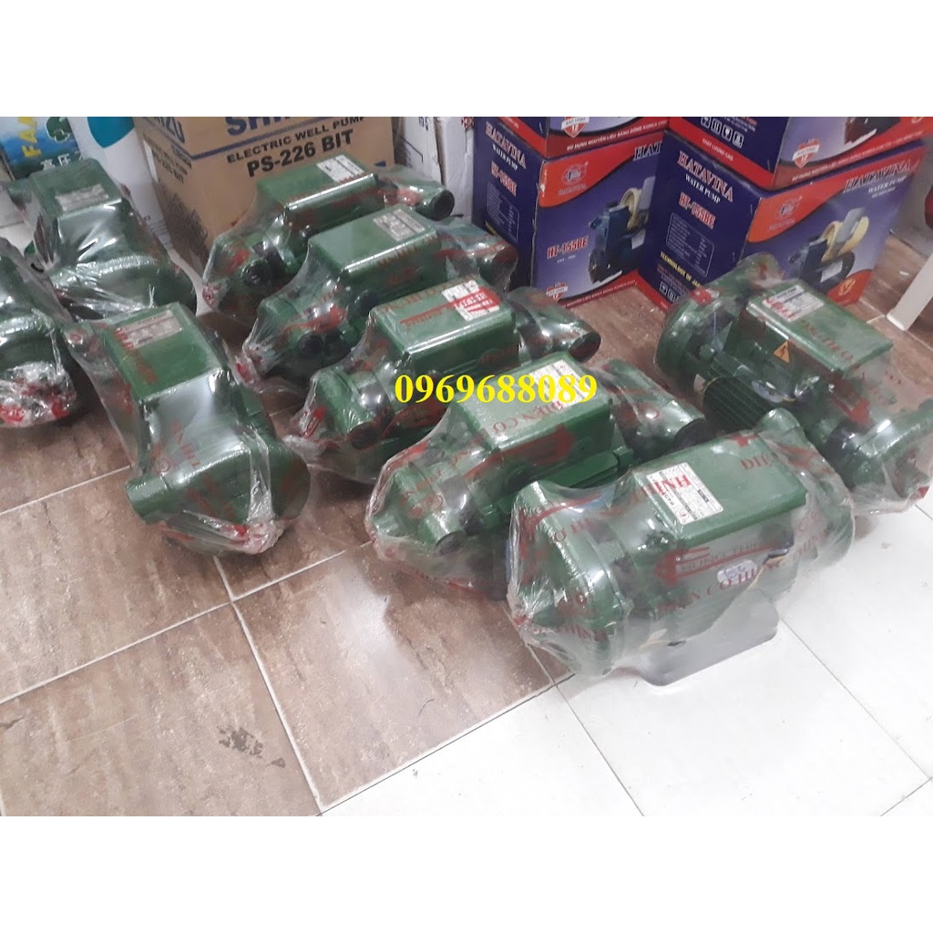 Máy bơm giếng khoan 2 đầu chuyên hút sâu, đẩy cao cực khỏe Hatavina 1.5kw hàng VIệt Nam chính hãng