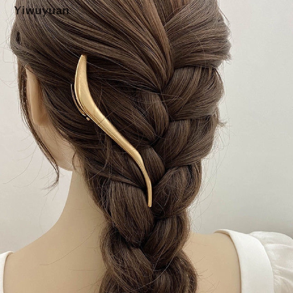 &lt; Yiwuyuan &gt; Kẹp Tóc Càng Cua / Nơ Bằng Hợp Kim