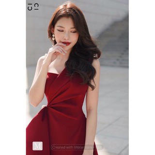 Đầm dự tiệc chéo vai có mút ngực
