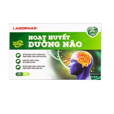 LADOHERBAL HOẠT HUYẾT DƯỠNG NÃO – Giúp tăng tuần hoàn máu não, giảm nguy cơ đột quỵ, tai biến