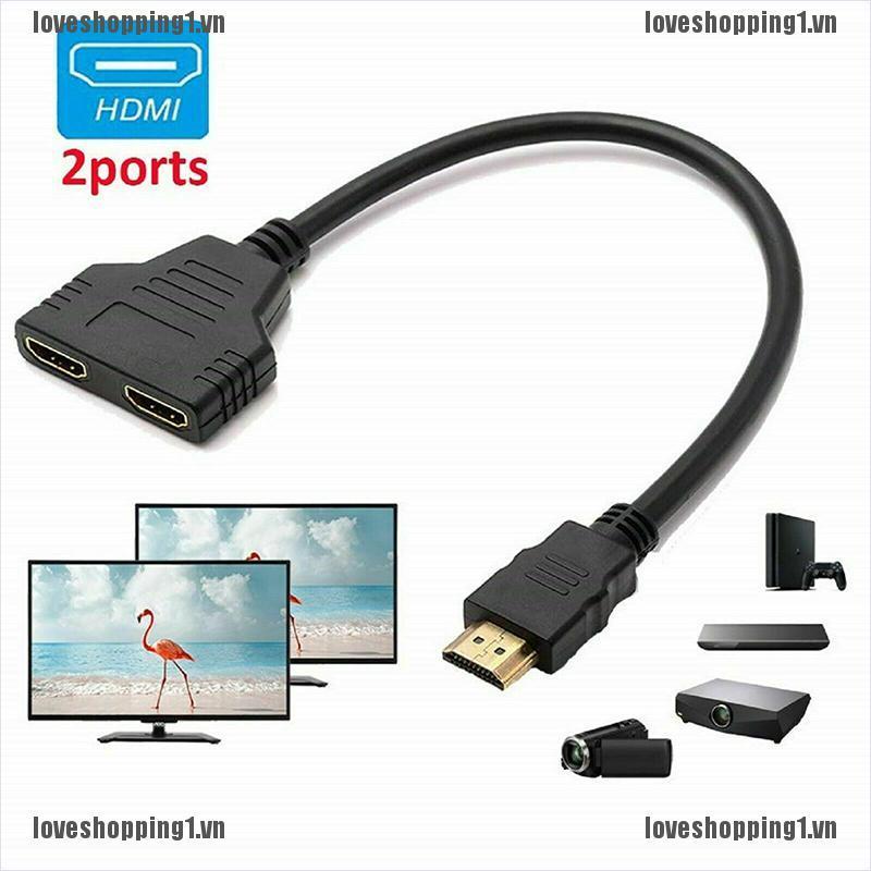 Cáp Chia Cổng Hdmi 1080p 1 Cổng Đực Sang Đầu Cái