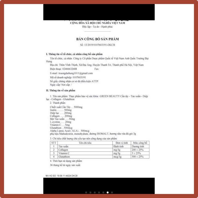 Nước ép cần tây GREEN BEAUTY