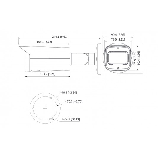 Camera IP Starlight 2.0MP DAHUA DH-IPC-HFW2231TP-ZS-S2 - Thay đổi tiêu cự - Hàng chính hãng