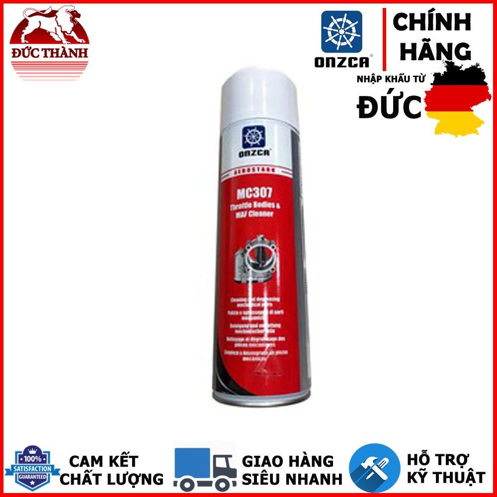 Chai xịt vệ sinh cảm biến gió(Oxy), cổ gió, họng ga Onzca MC307 Throttle Bodies & MAF Cleaner 500ml