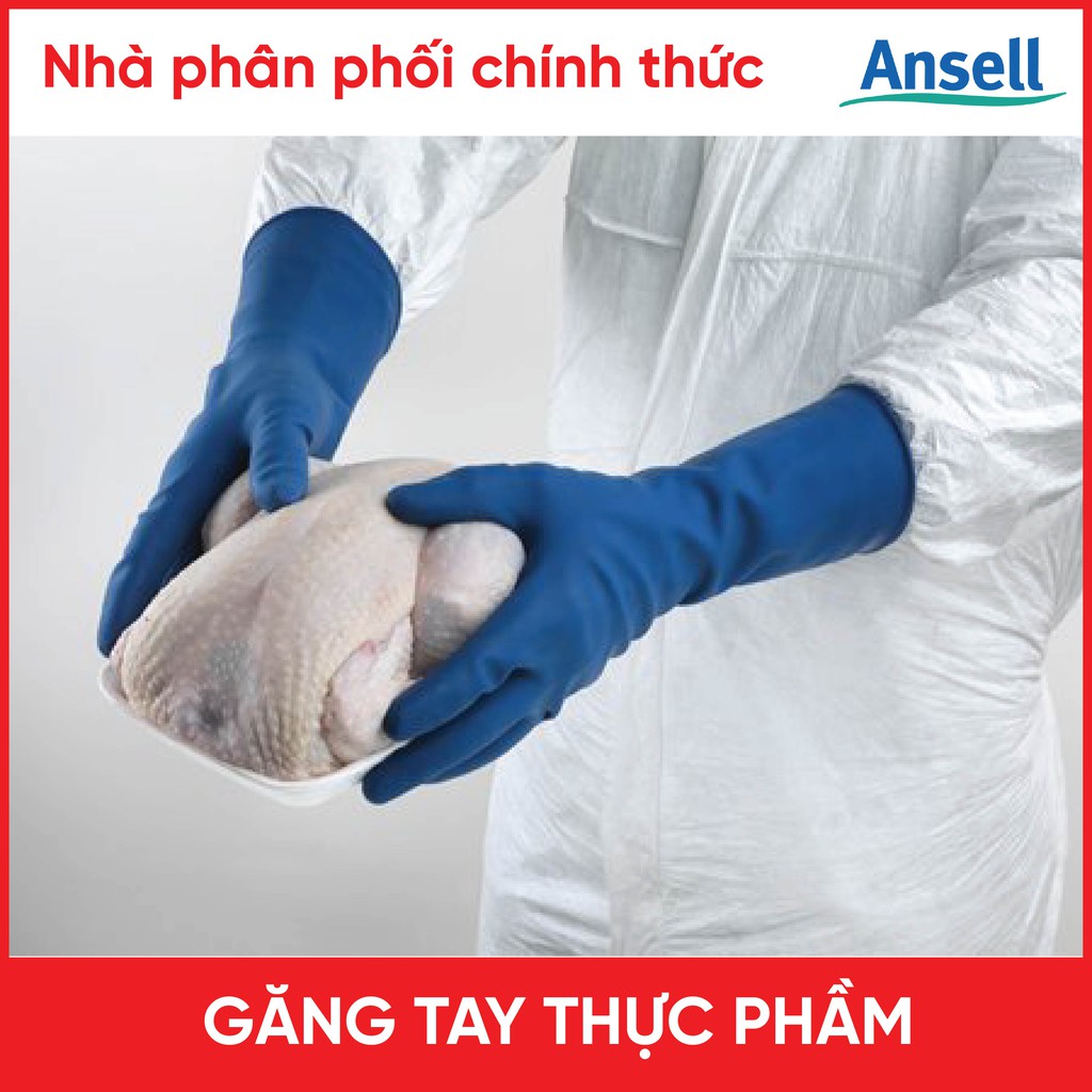 Găng Tay Rửa Chén Làm Việc Nhà Chế Biến Thực Phẩm Ansell 14-896