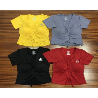  Đồ tập gym, yoga - Áo tập croptop rút dây giữa vn