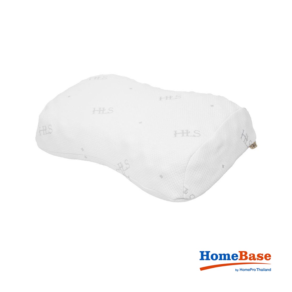 HomeBase HLS Gối sức khỏe bằng cao su mềm mại AMADA Thái Lan W58xD37xH10 Cm màu trắng